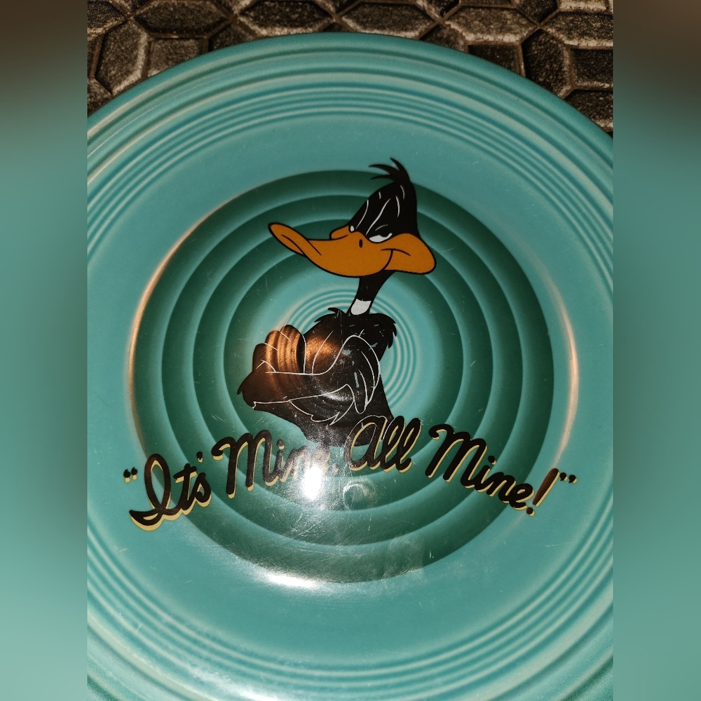LOONEY TUNES FIESTAWARE WARNER BROS 10" Dinner Plate 1998 DAFFY DUCK 11D